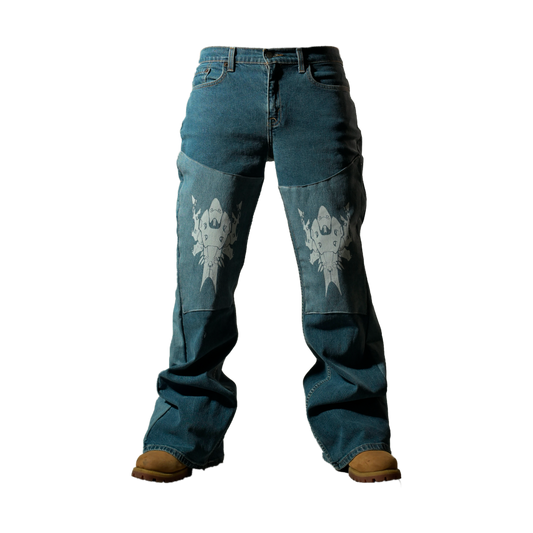 Sky blue jeans